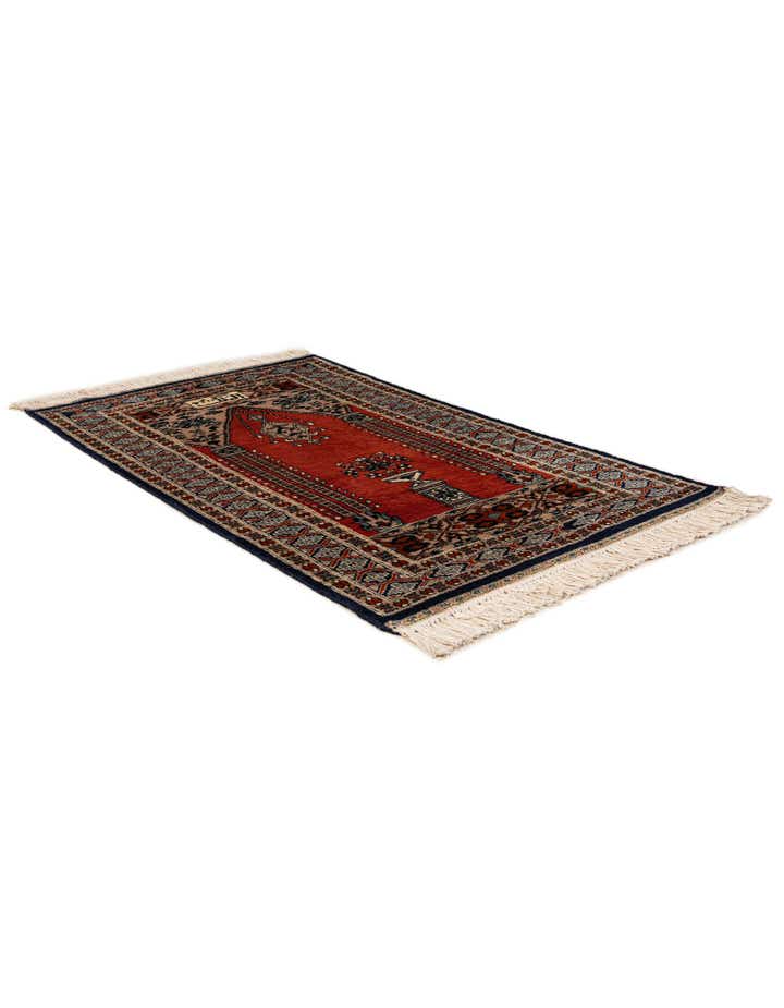 2' 8 x 4' 6 Hand Knotted Bokhara Oriental Wool Rug