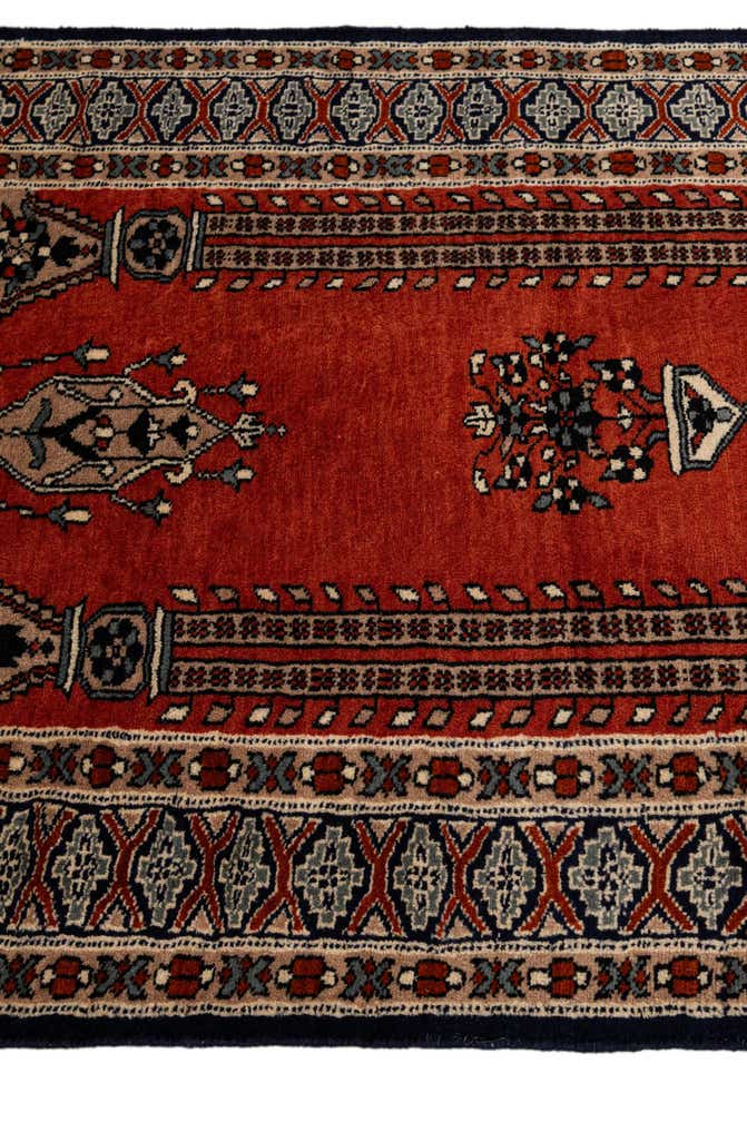 2' 8 x 4' 6 Hand Knotted Bokhara Oriental Wool Rug