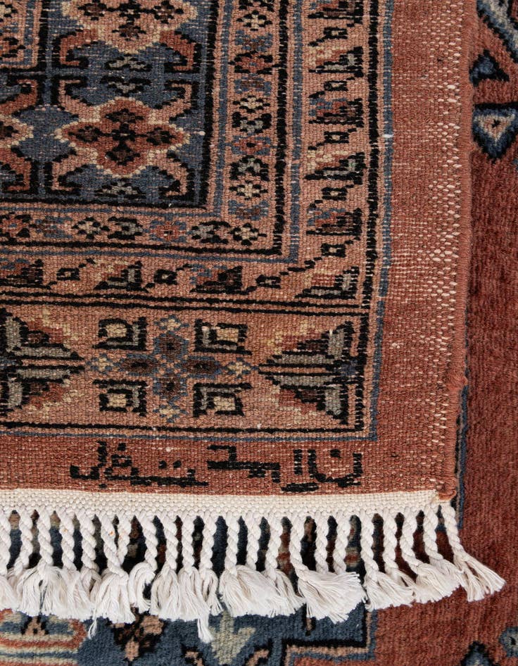 Detail image of 4' 3 x 6' 3  Hand Knotted Bokhara Oriental Wool Rug