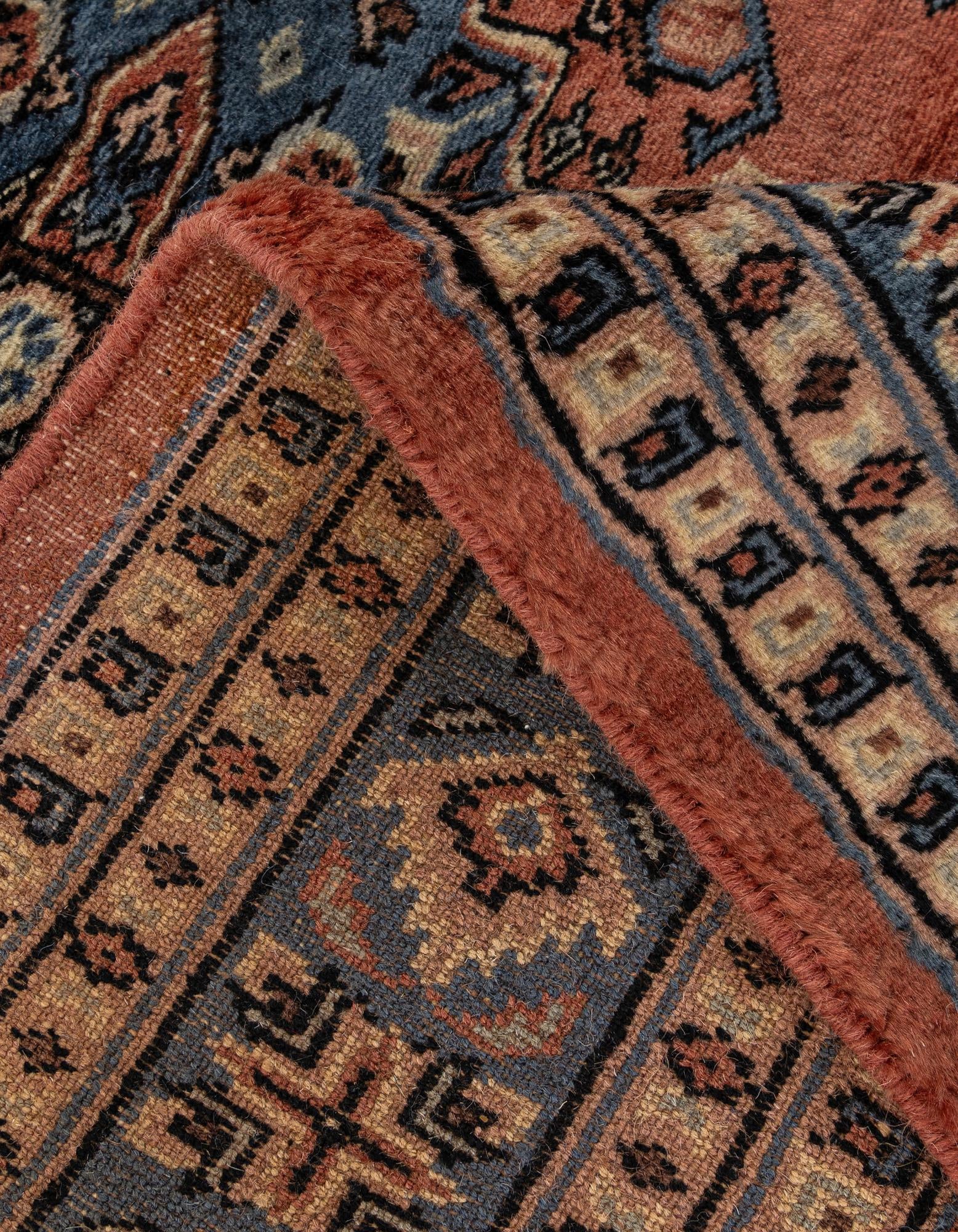 4' 2 x 6' 2 Hand Knotted Bokhara Oriental Wool Rug
