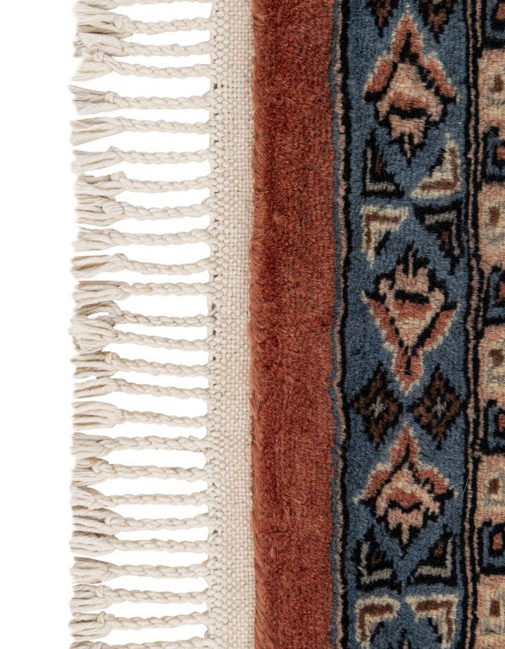 Detail image of 4' 2 x 6' 2  Hand Knotted Bokhara Oriental Wool Rug