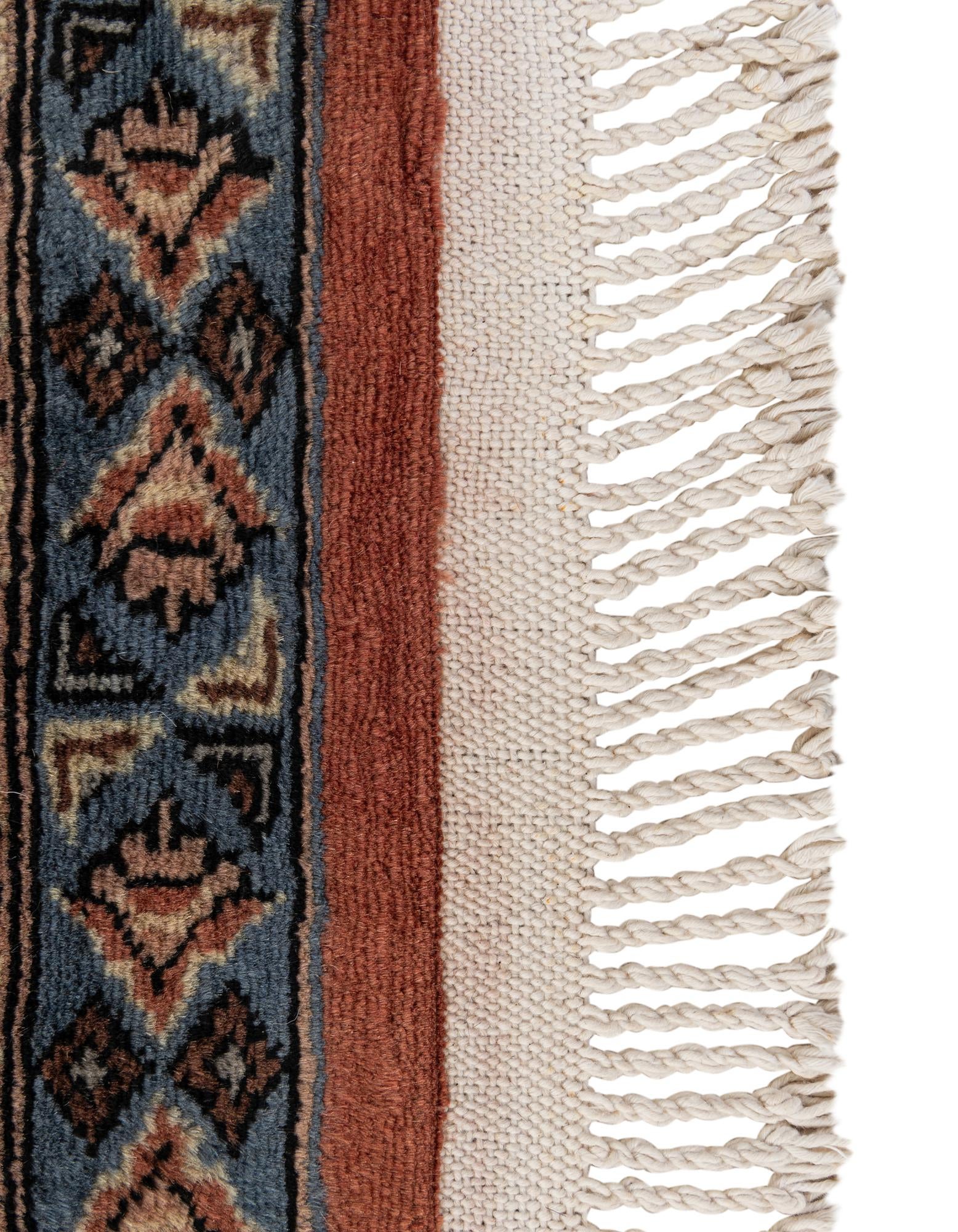 4' 2 x 6' 2 Hand Knotted Bokhara Oriental Wool Rug