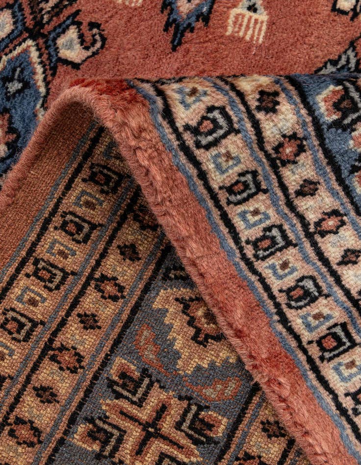 Detail image of 4' 2 x 6' 6  Hand Knotted Bokhara Wool Rug