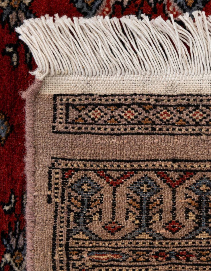 Detail image of 4' 2 x 6' 5 Hand Knotted Bokhara Oriental Wool Rug