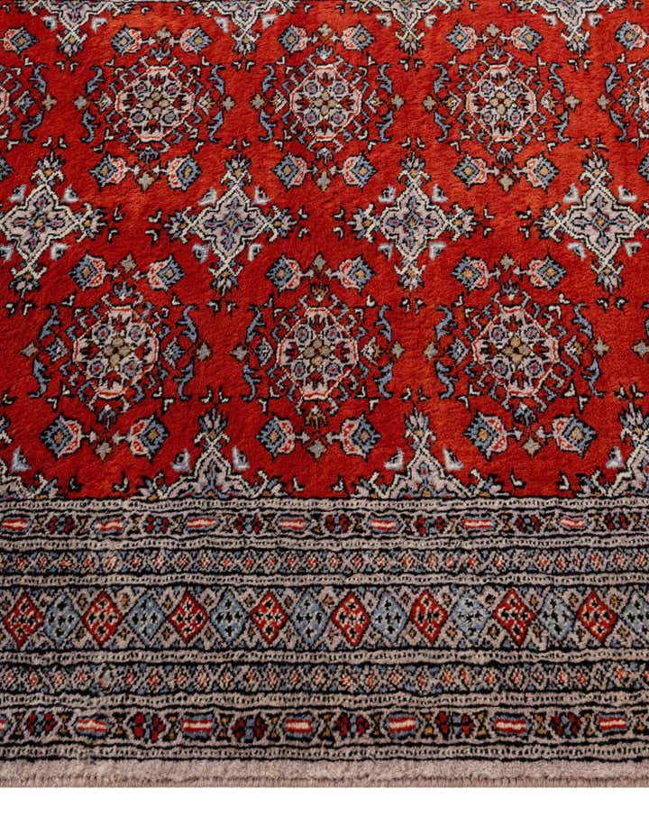 4' 2 x 6' 5 Hand Knotted Bokhara Oriental Wool Rug