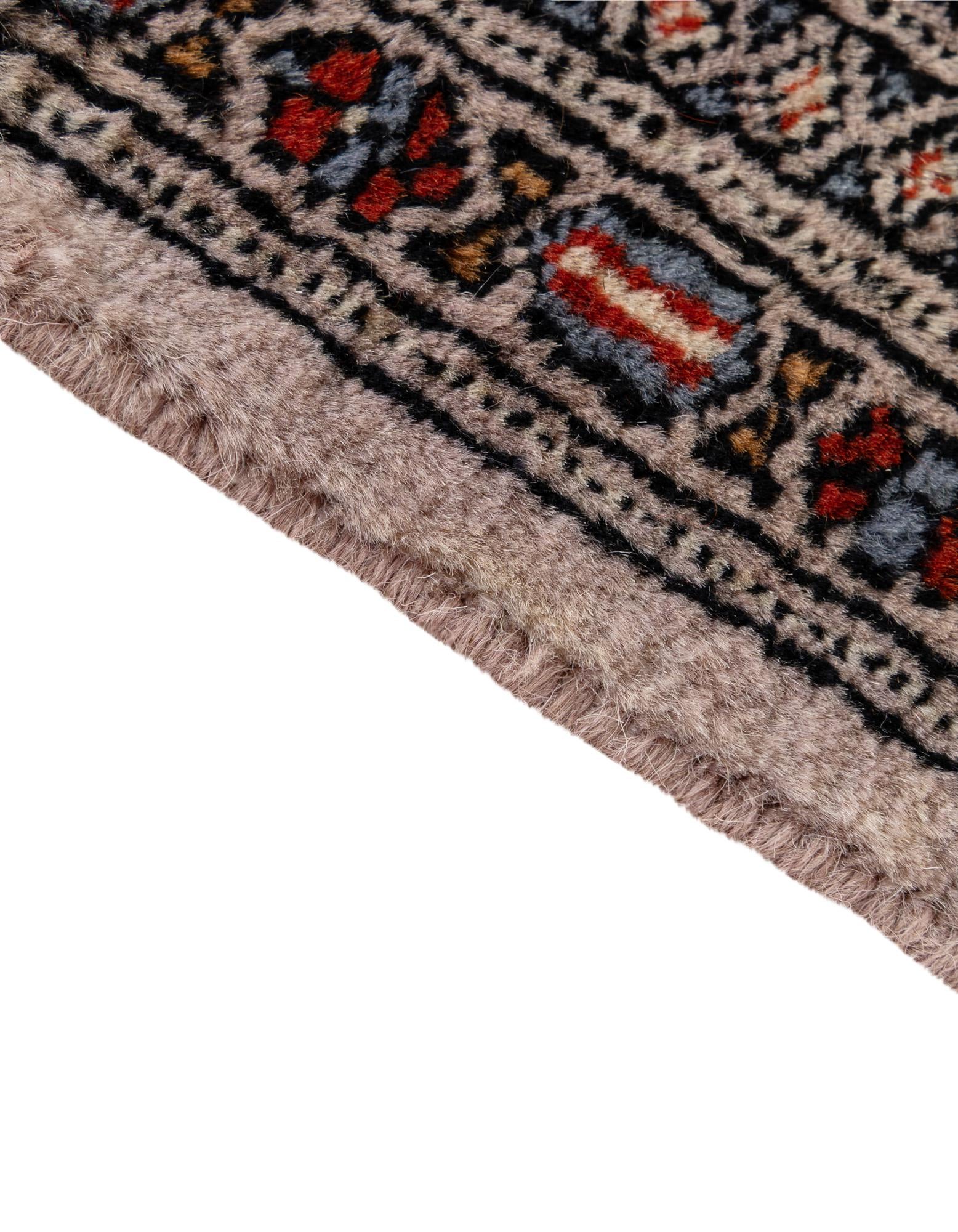 4' 2 x 6' 5 Hand Knotted Bokhara Oriental Wool Rug