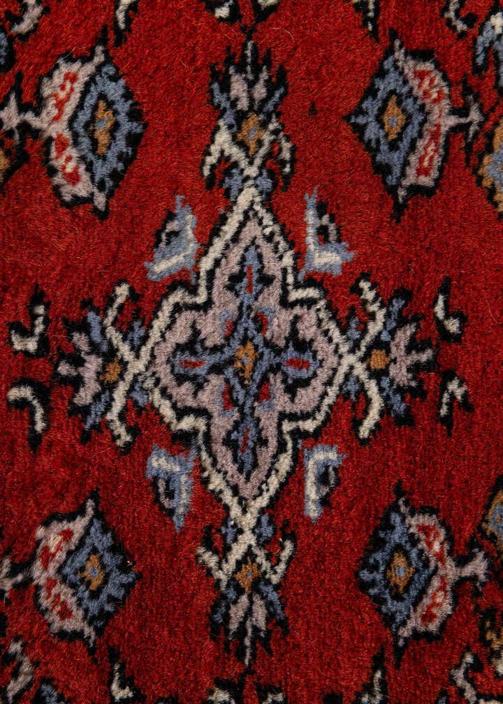 4' 2 x 6' 5 Hand Knotted Bokhara Oriental Wool Rug