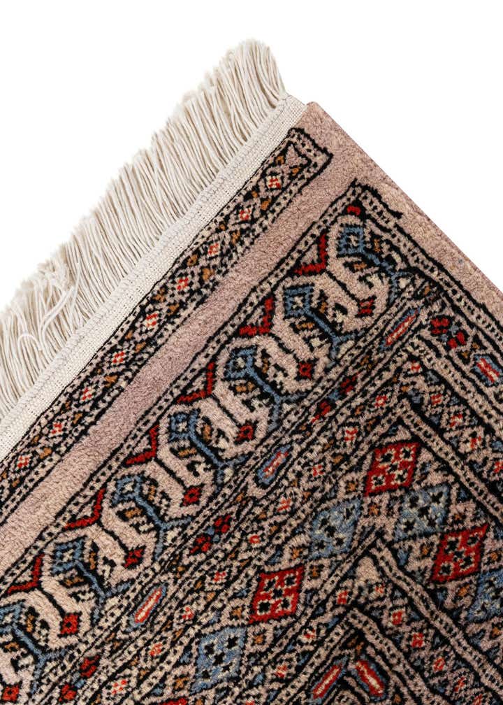 4' 2 x 6' 5 Hand Knotted Bokhara Oriental Wool Rug