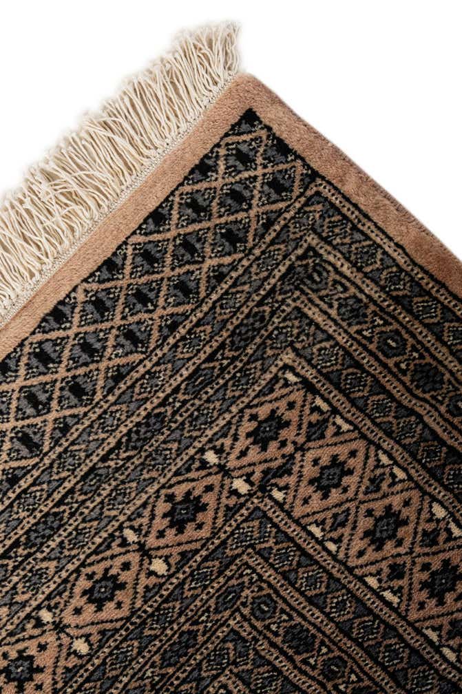 4' 2 x 5' 11 Hand Knotted Bokhara Oriental Wool Rug