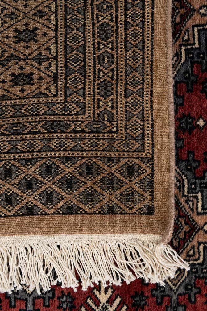 4' 2 x 5' 11 Hand Knotted Bokhara Oriental Wool Rug