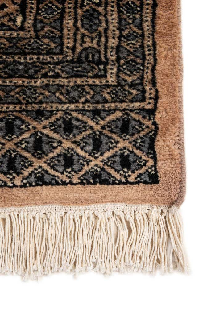 4' 2 x 5' 11 Hand Knotted Bokhara Oriental Wool Rug