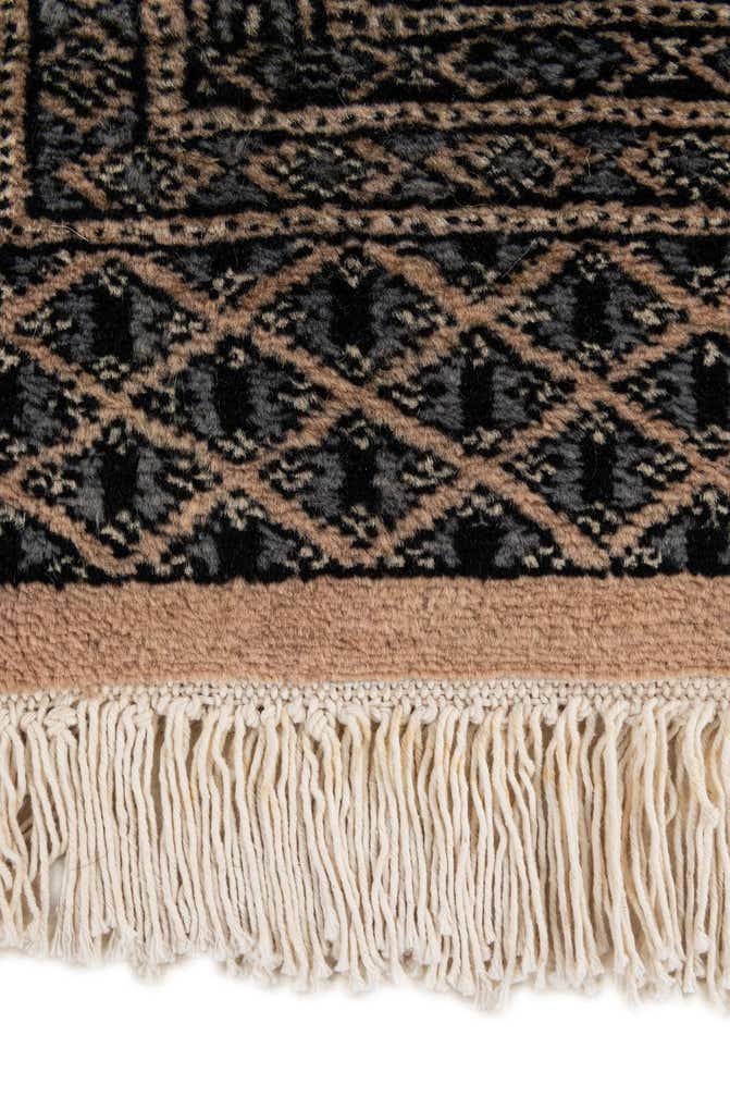 4' 2 x 5' 11 Hand Knotted Bokhara Oriental Wool Rug