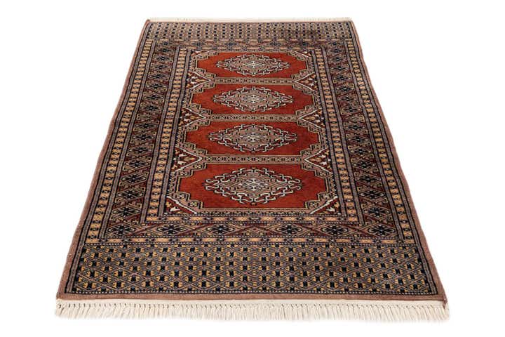 2' 7 x 4' 1 Hand Knotted Bokhara Oriental Wool Rug