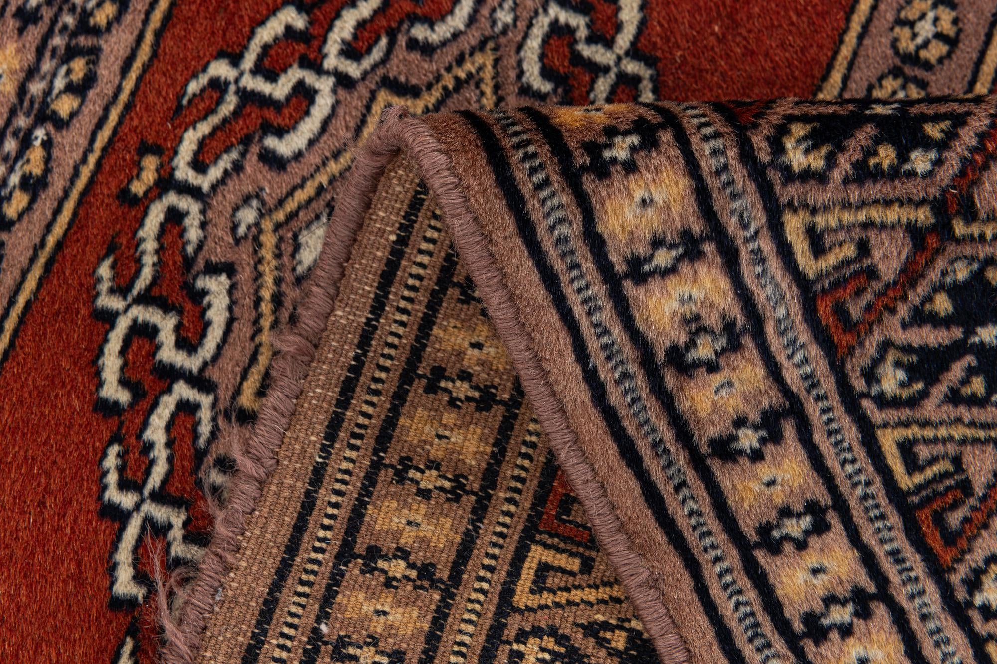 2' 7 x 4' 1 Hand Knotted Bokhara Oriental Wool Rug