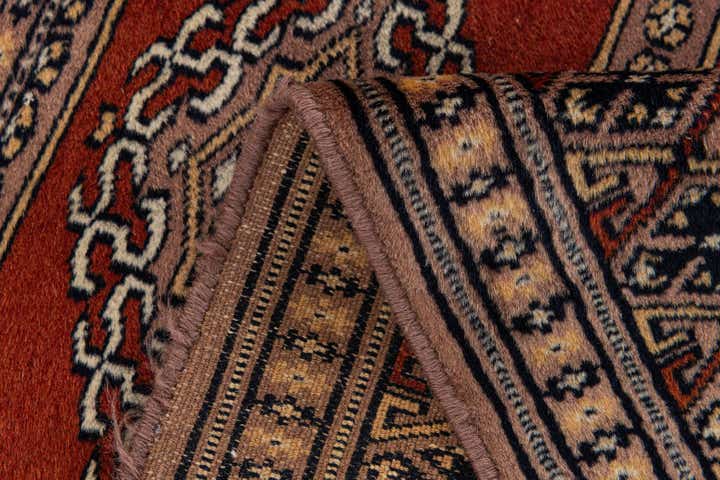 2' 7 x 4' 1 Hand Knotted Bokhara Oriental Wool Rug