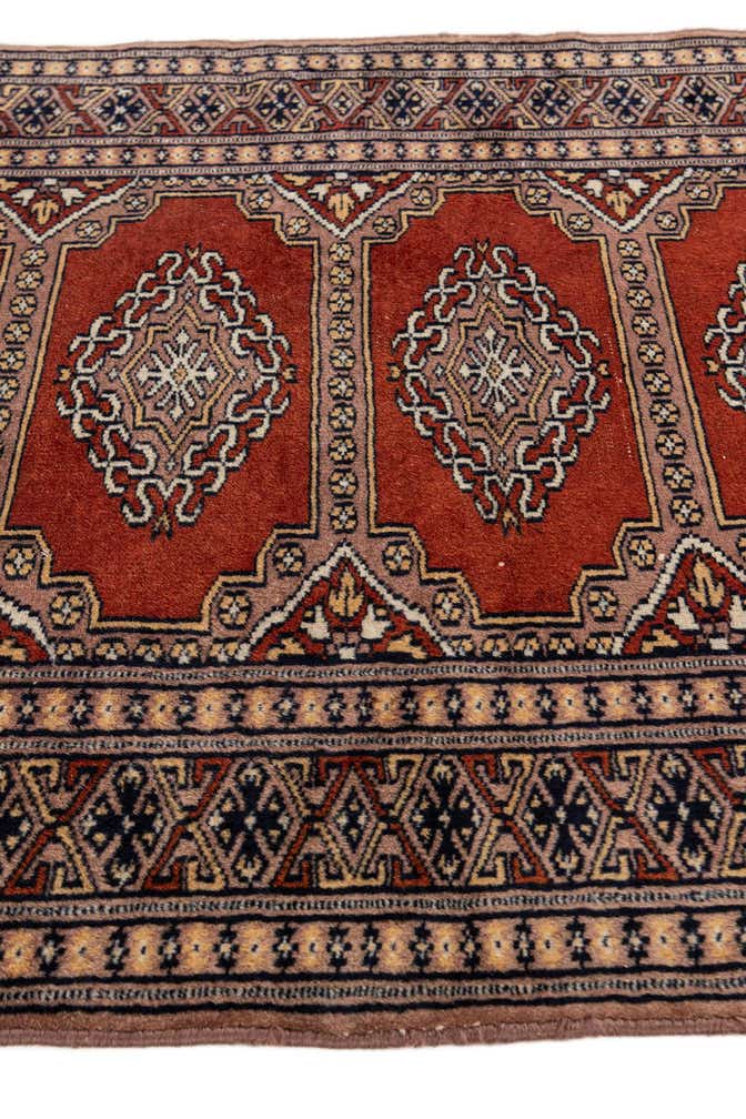 2' 7 x 4' 1 Hand Knotted Bokhara Oriental Wool Rug