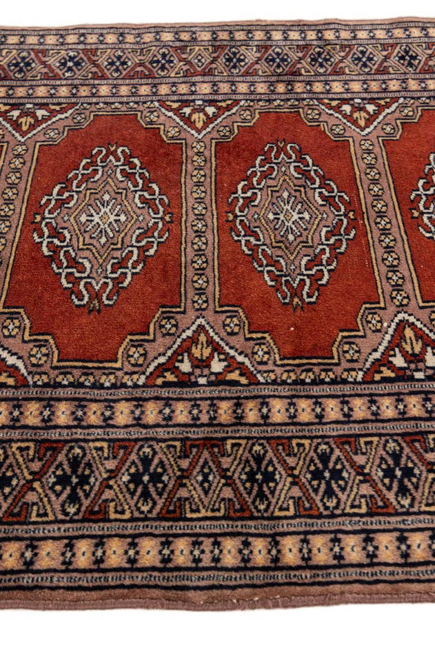 Detail image of 2' 7 x 4' 1 Hand Knotted Bokhara Oriental Wool Rug