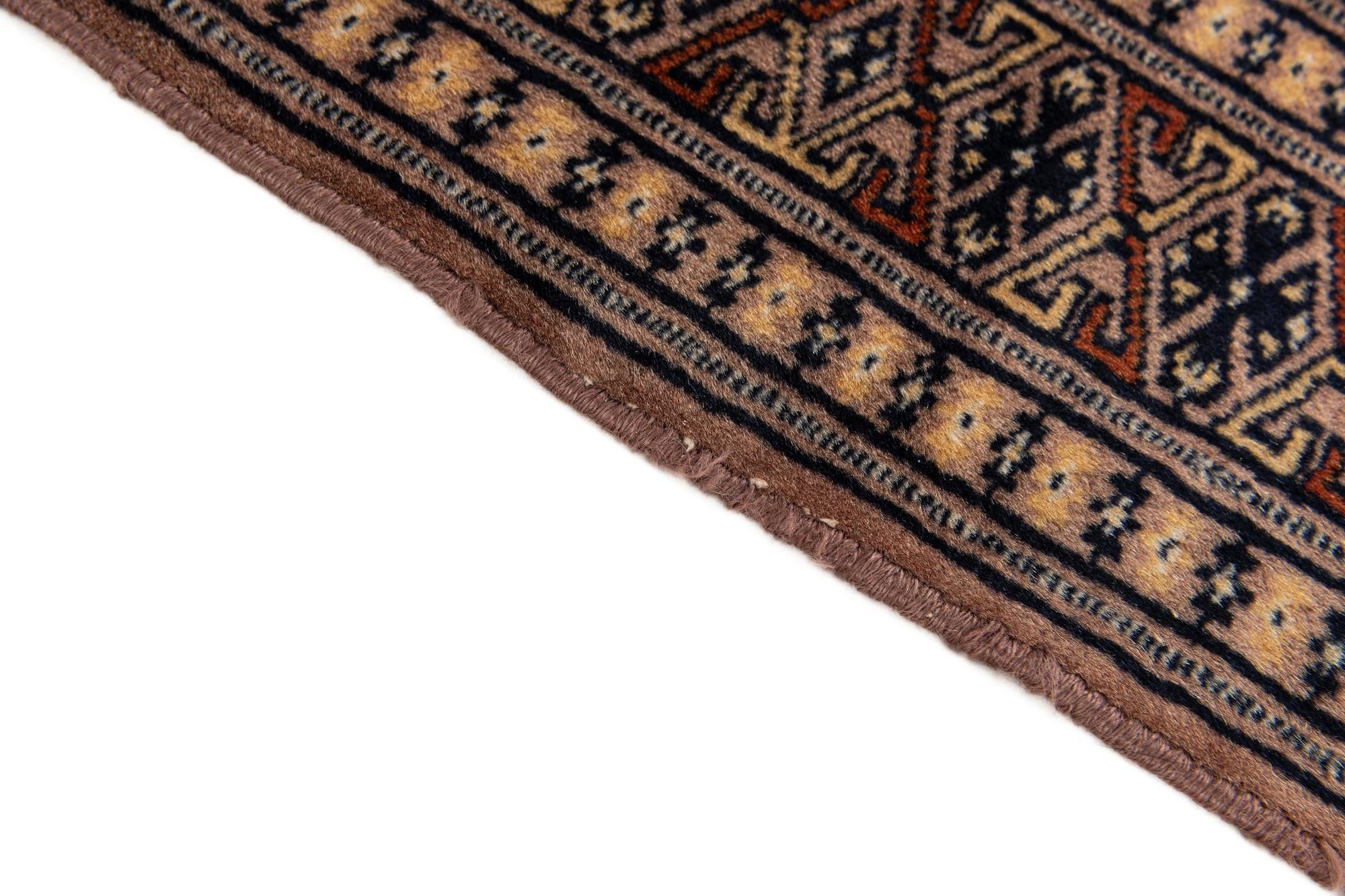 2' 7 x 4' 1 Hand Knotted Bokhara Oriental Wool Rug