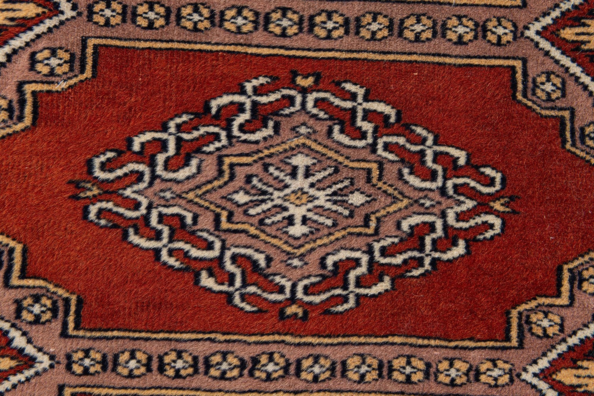 2' 7 x 4' 1 Hand Knotted Bokhara Oriental Wool Rug