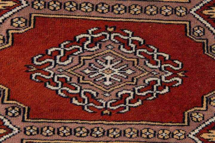 2' 7 x 4' 1 Hand Knotted Bokhara Oriental Wool Rug