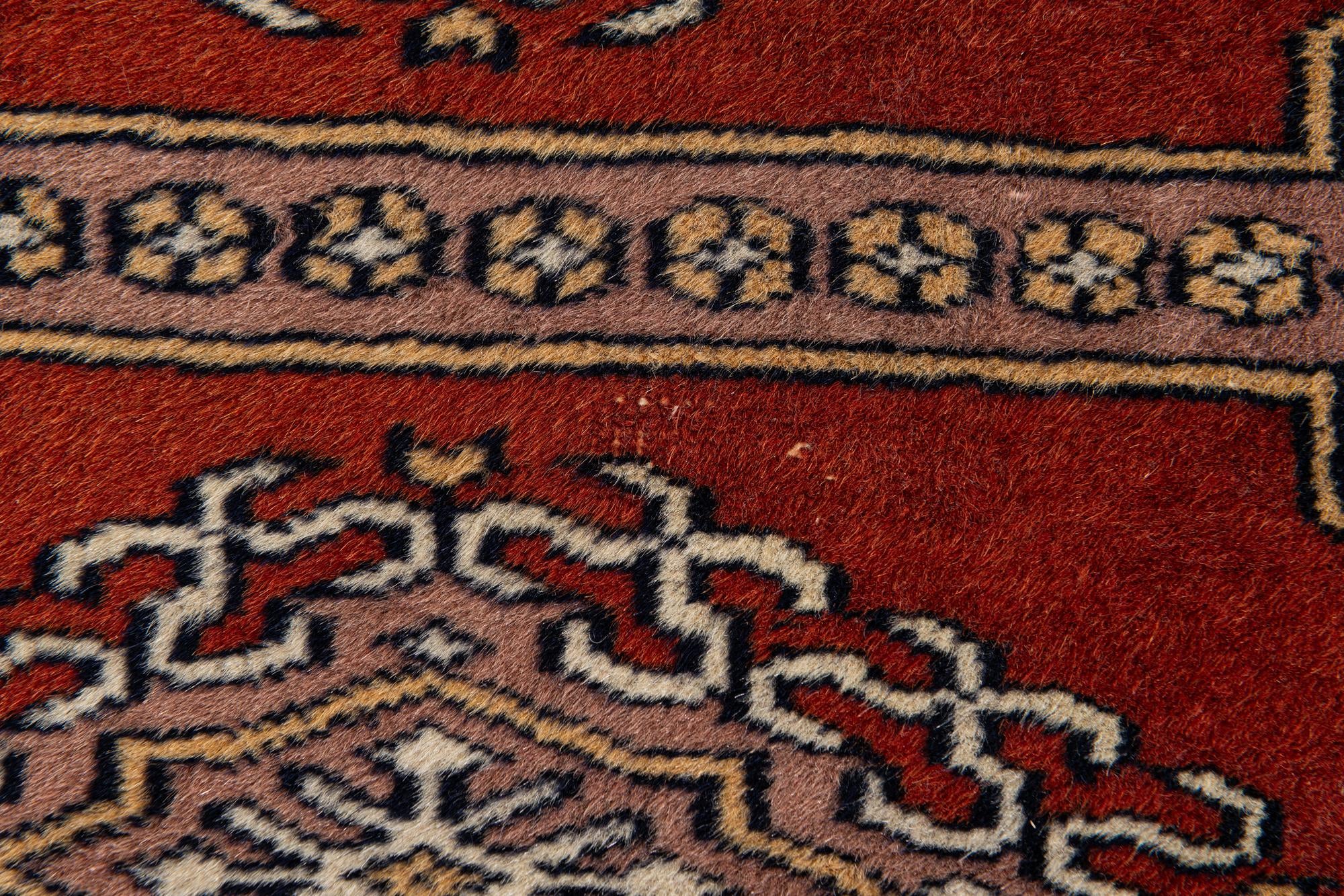 2' 7 x 4' 1 Hand Knotted Bokhara Oriental Wool Rug
