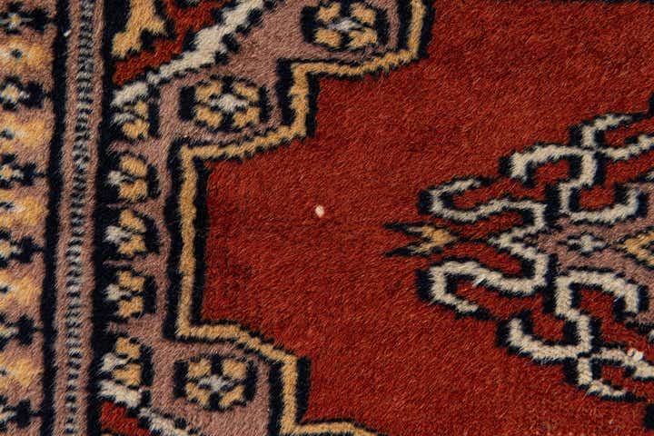 2' 7 x 4' 1 Hand Knotted Bokhara Oriental Wool Rug