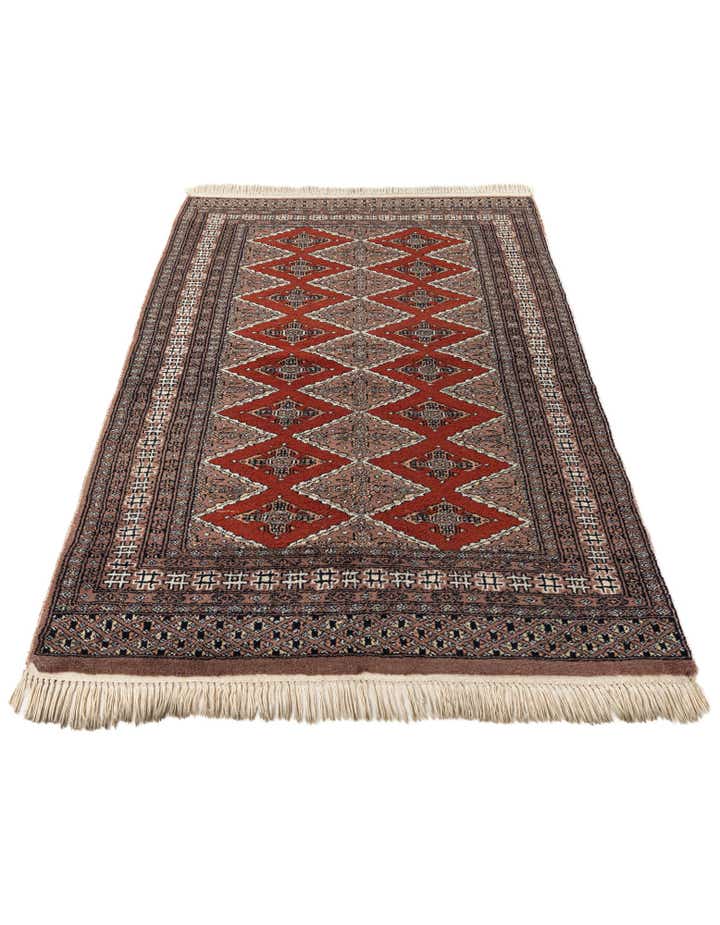 3' 1 x 4' 9 Hand Knotted Bokhara Oriental Wool Rug