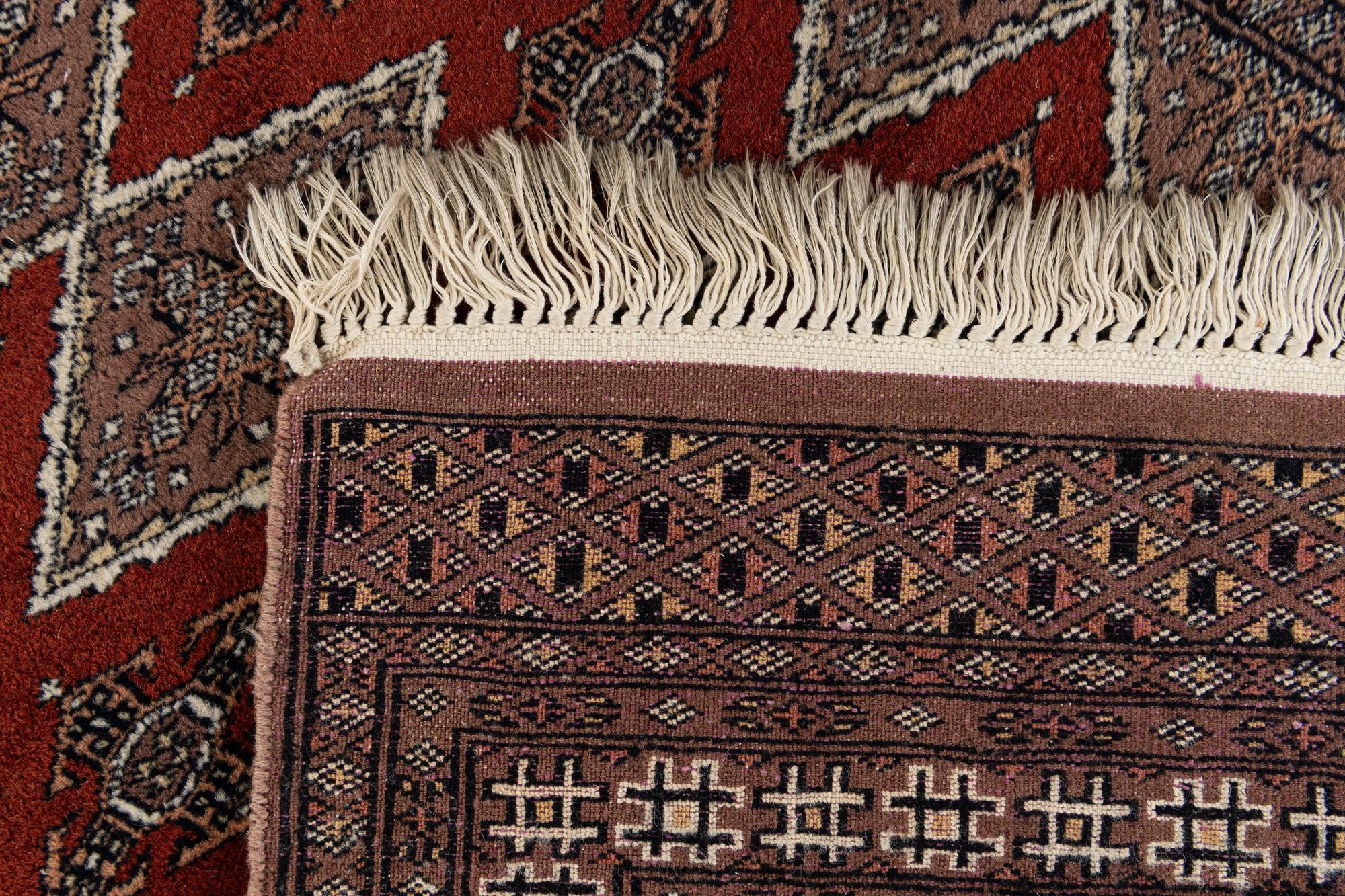 3' 1 x 4' 9 Hand Knotted Bokhara Oriental Wool Rug
