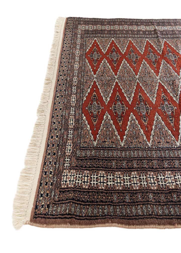 3' 1 x 4' 9 Hand Knotted Bokhara Oriental Wool Rug