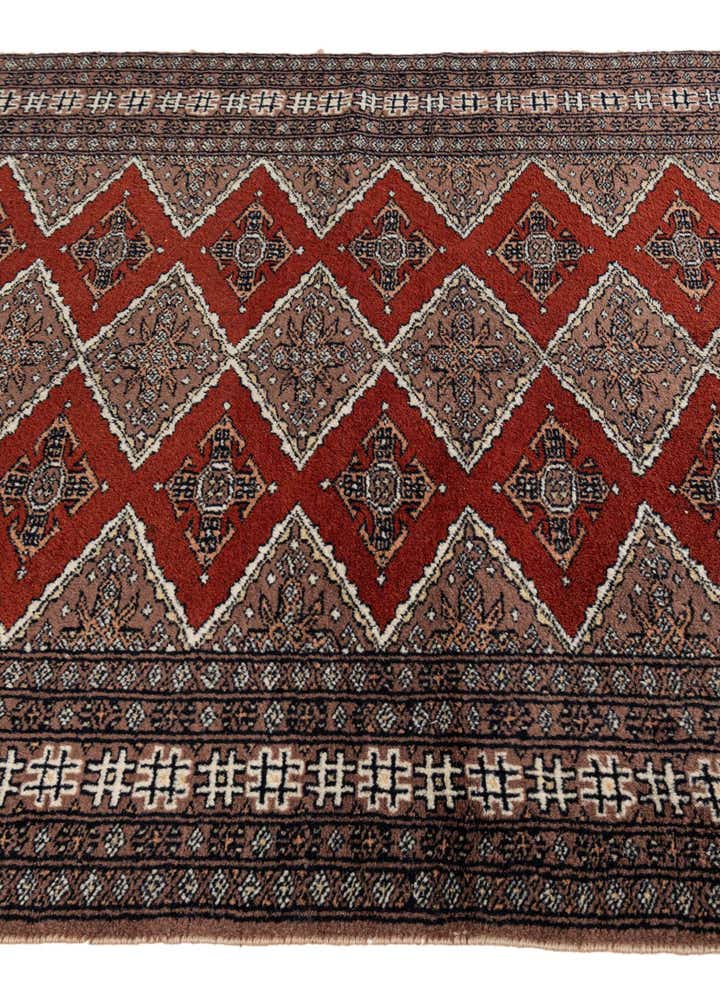 3' 1 x 4' 9 Hand Knotted Bokhara Oriental Wool Rug