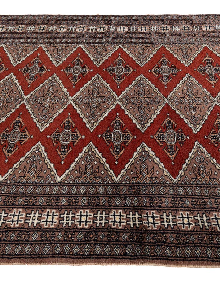 Detail image of 3' 1 x 4' 9 Hand Knotted Bokhara Oriental Wool Rug