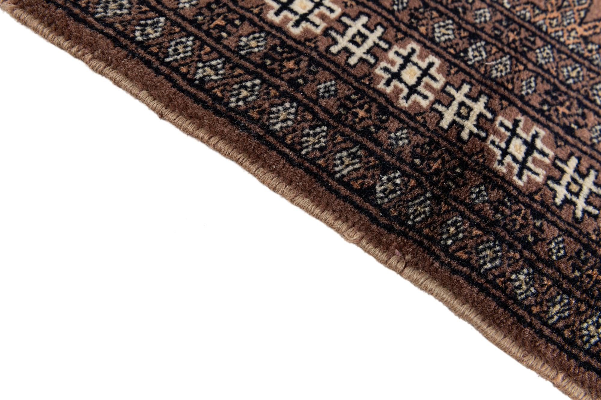 3' 1 x 4' 9 Hand Knotted Bokhara Oriental Wool Rug