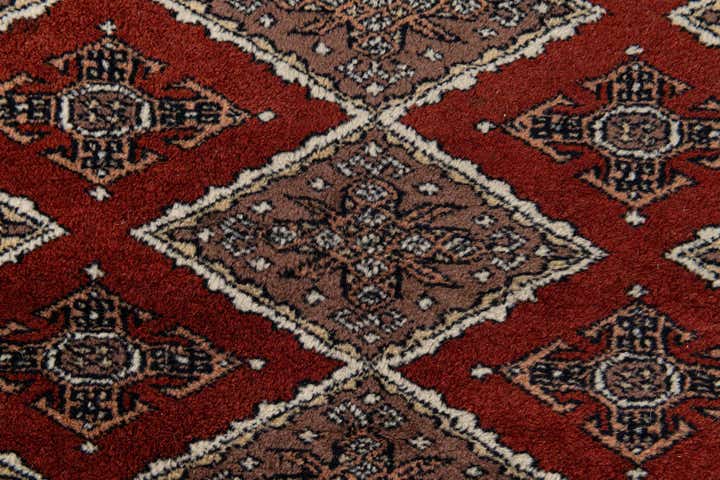 3' 1 x 4' 9 Hand Knotted Bokhara Oriental Wool Rug