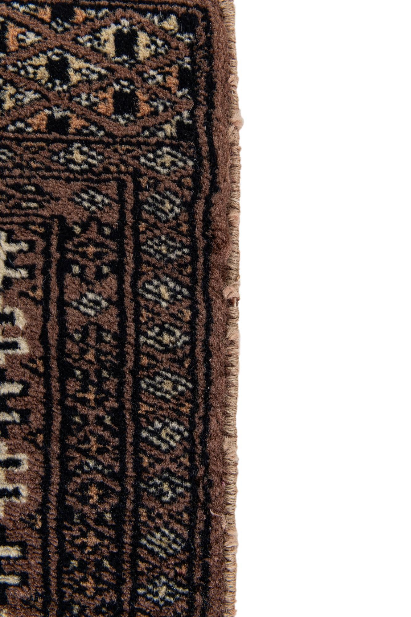 3' 1 x 4' 9 Hand Knotted Bokhara Oriental Wool Rug