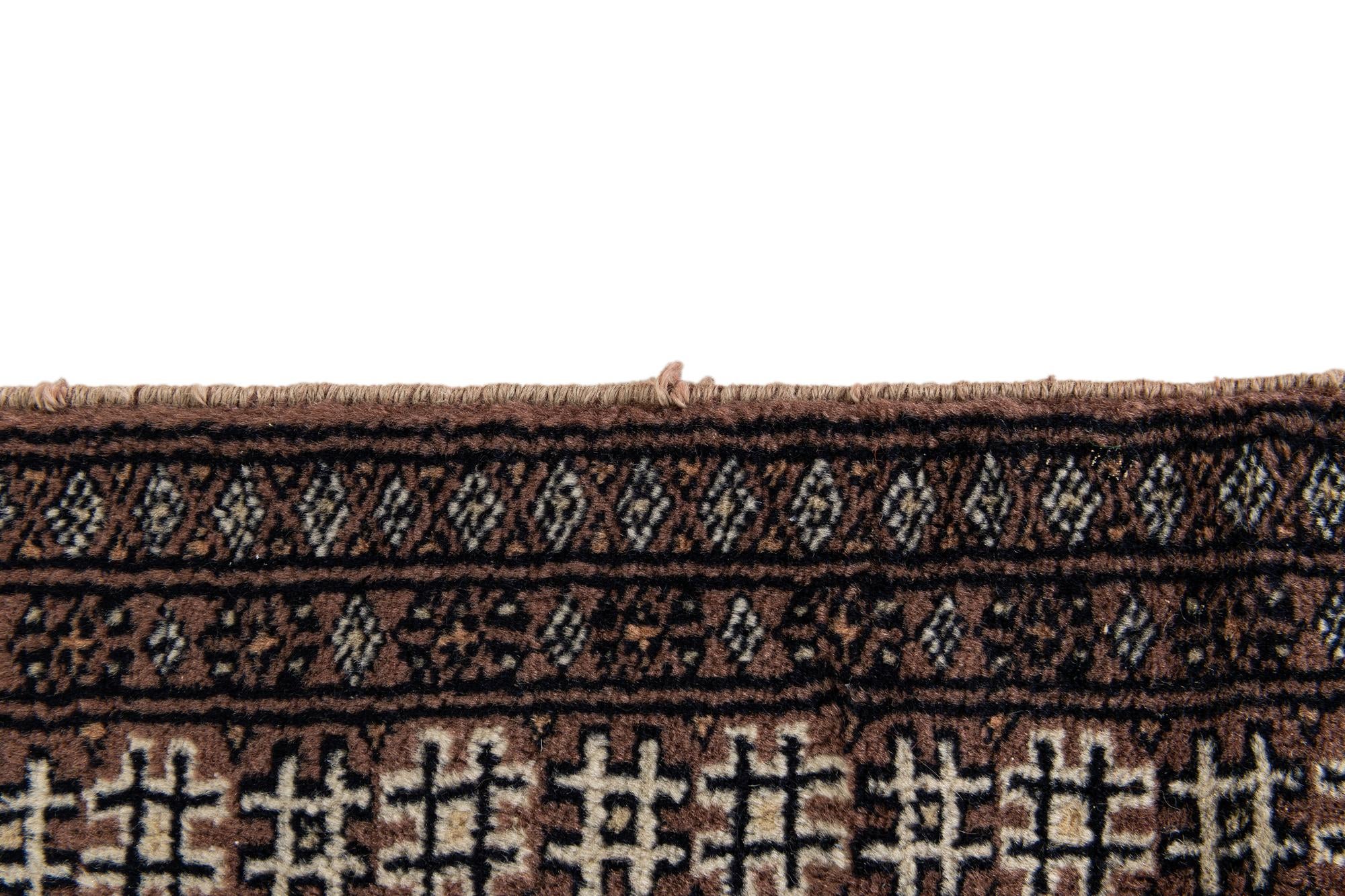 3' 1 x 4' 9 Hand Knotted Bokhara Oriental Wool Rug