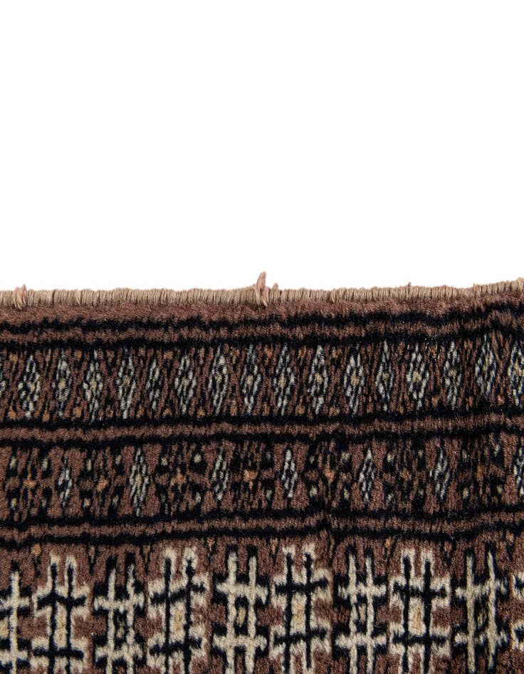 Detail image of 3' 1 x 4' 9  Hand Knotted Bokhara Oriental Wool Rug