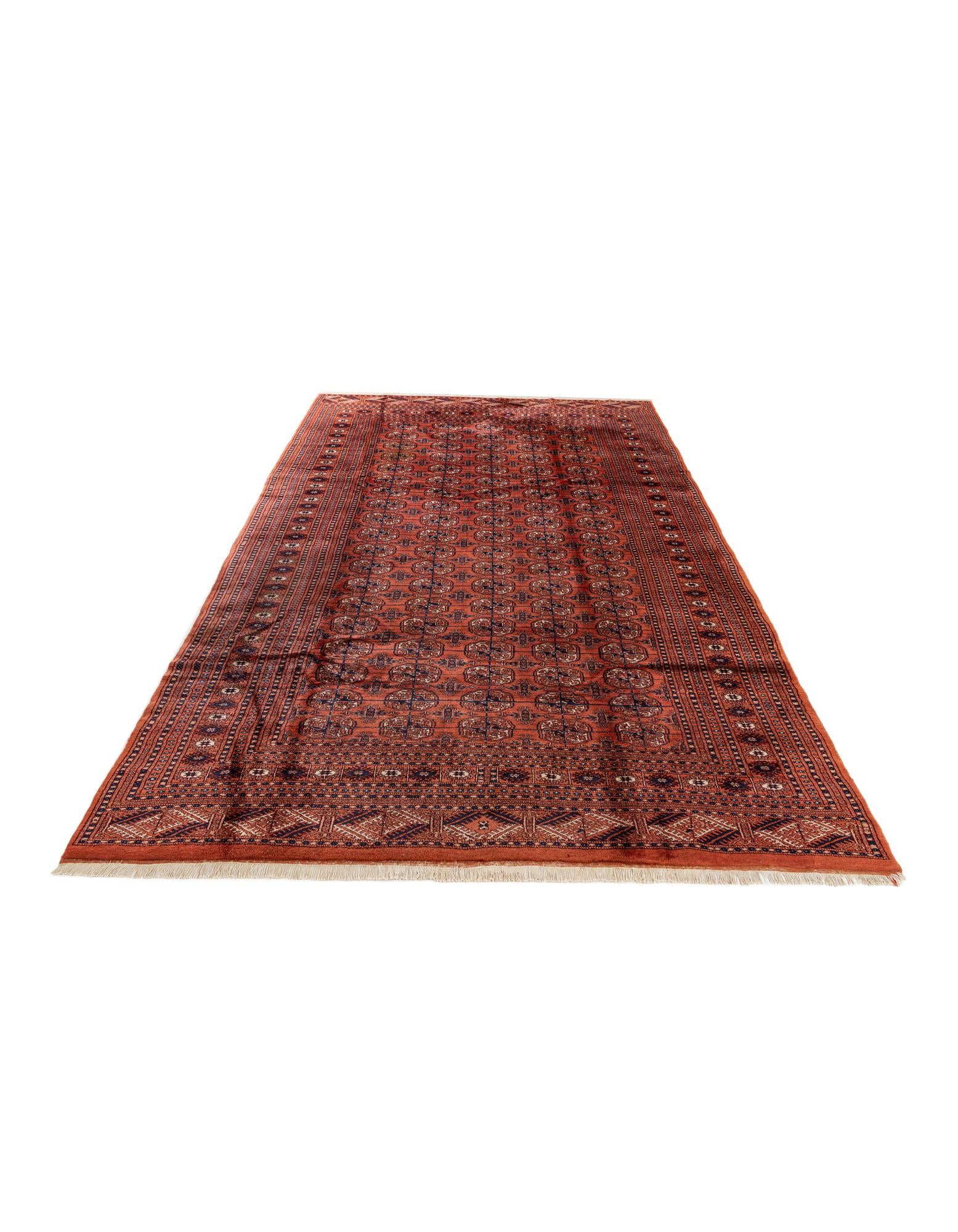 6' 3 x 10' 1 Hand Knotted Bokhara Oriental Wool Rug