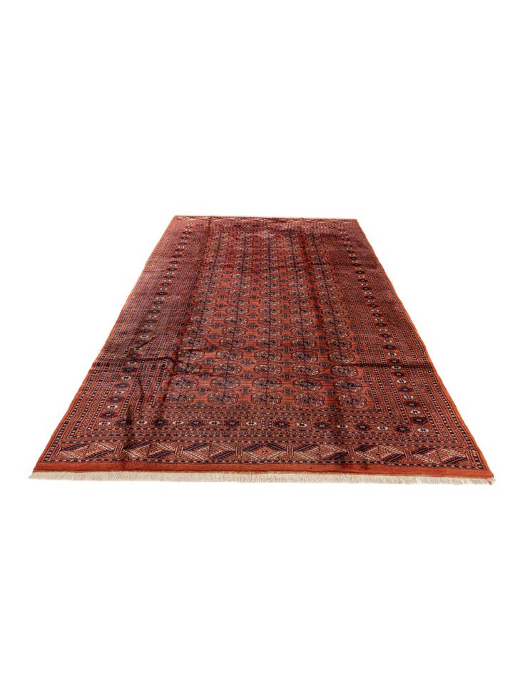 Detail image of 6' 3 x 10' 1 Hand Knotted Bokhara Oriental Wool Rug