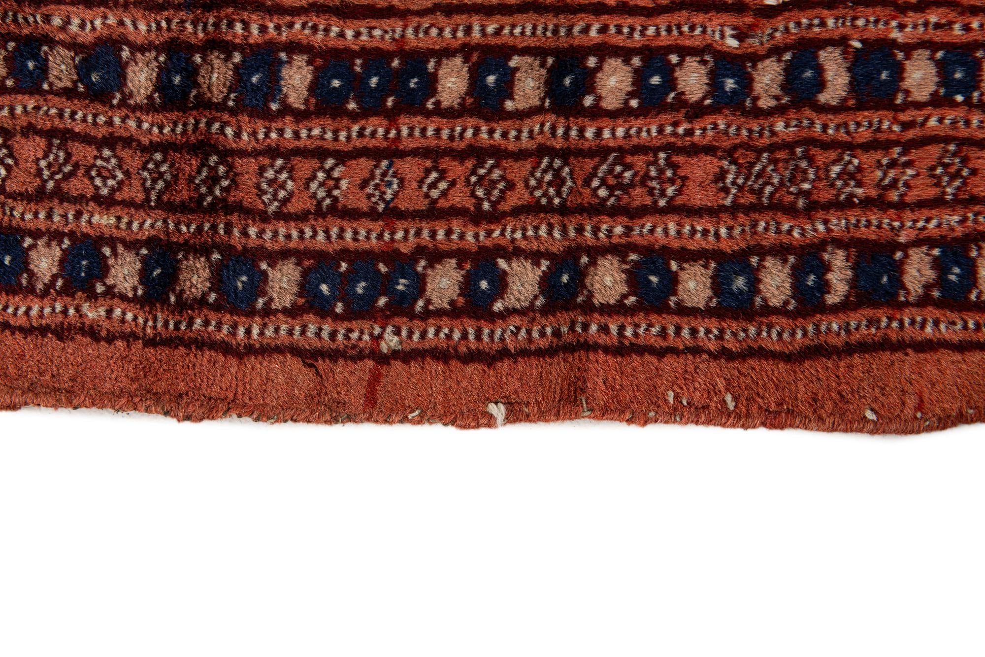 6' 3 x 10' 1 Hand Knotted Bokhara Oriental Wool Rug
