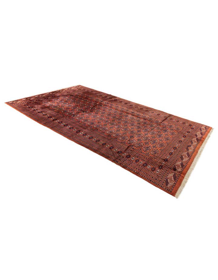 6' 3 x 10' 1 Hand Knotted Bokhara Oriental Wool Rug