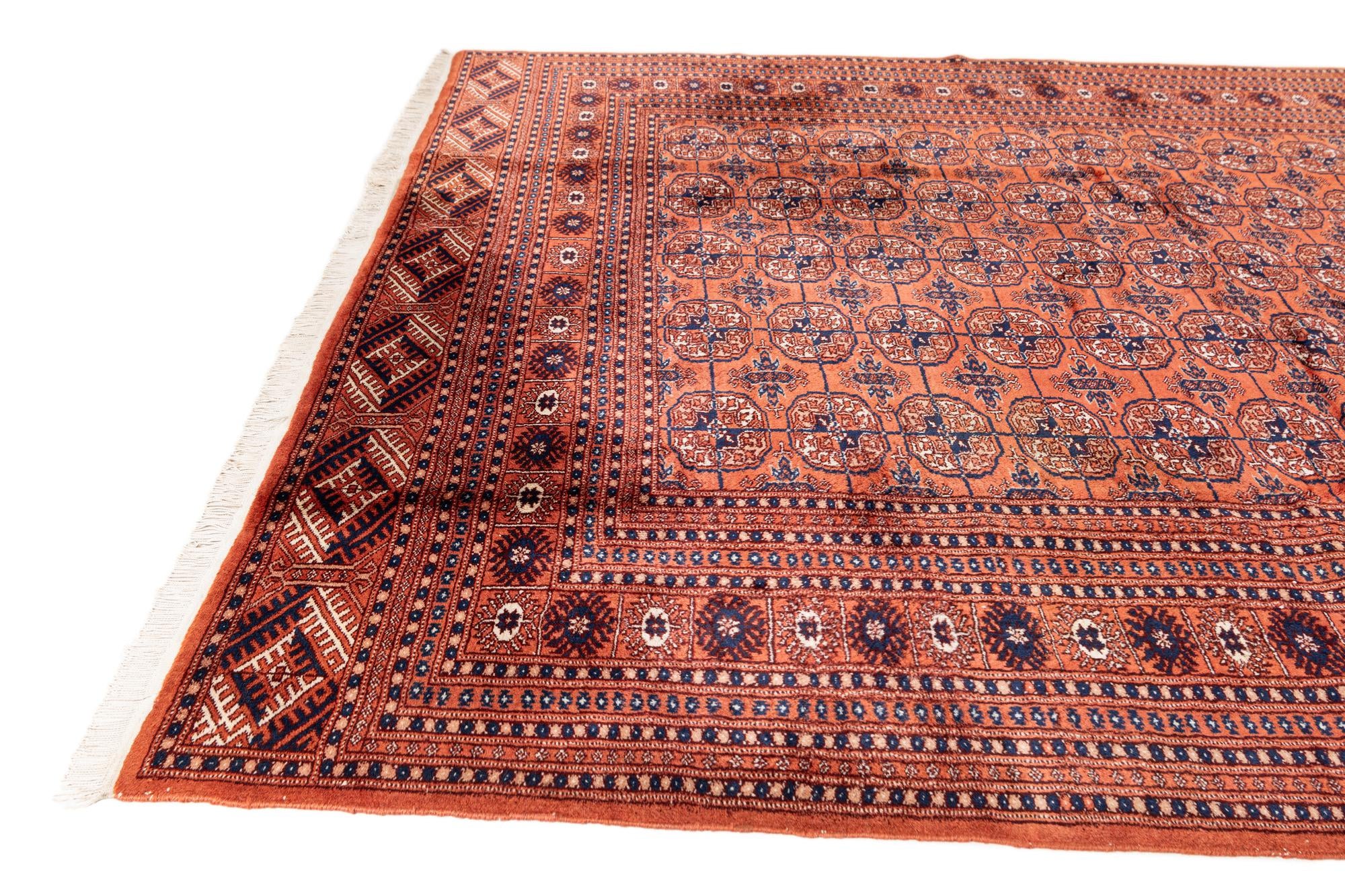 6' 3 x 10' 1 Hand Knotted Bokhara Oriental Wool Rug