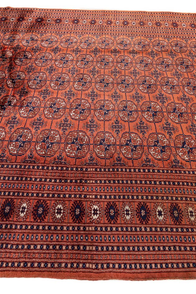 Detail image of 6' 3 x 10' 1 Hand Knotted Bokhara Oriental Wool Rug