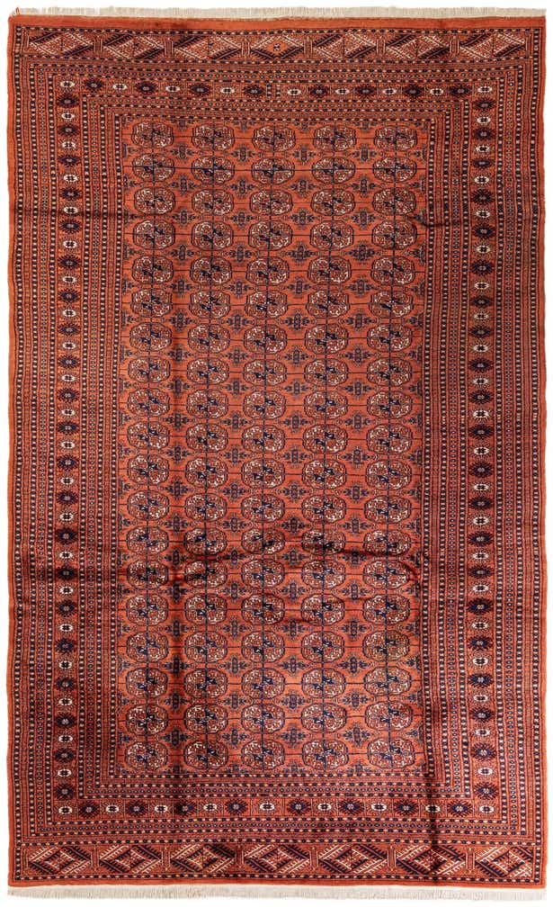 6' 3 x 10' 1 Hand Knotted Bokhara Oriental Wool Rug