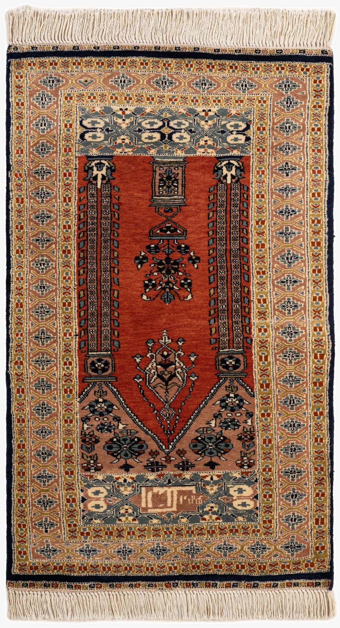 2' 8 x 4' 6  Hand Knotted Bokhara Oriental Wool Rug