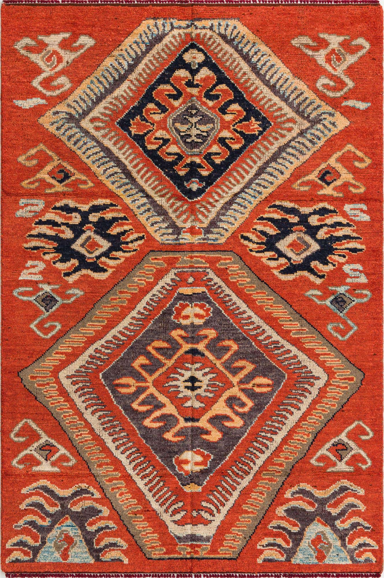 5' 6 x 8' 4 Hand Knotted Darya Wool Rug