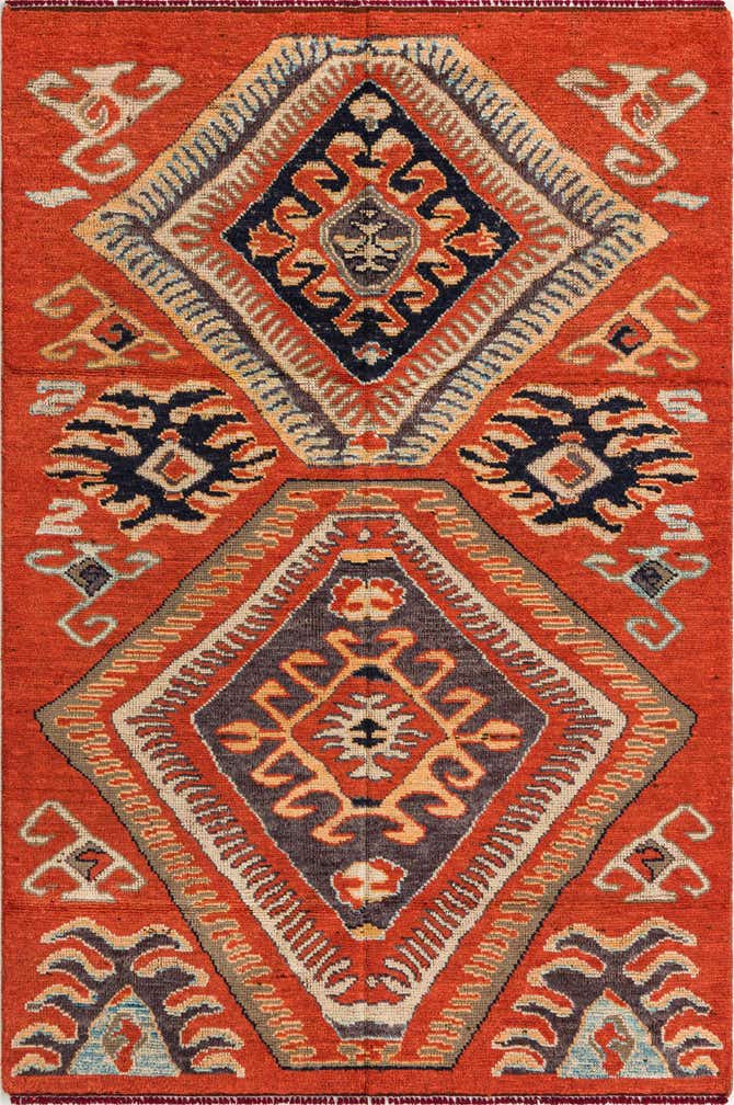 5' 6 x 8' 4 Hand Knotted Darya Wool Rug