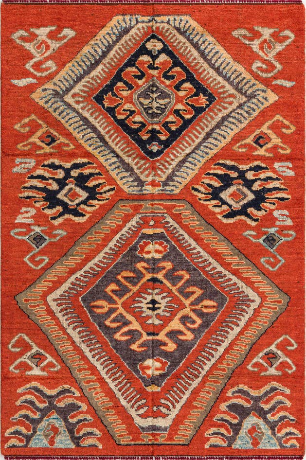 Detail image of 5' 6 x 8' 4 Hand Knotted Darya Wool Rug