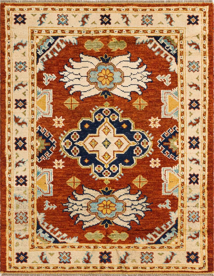 Detail image of 4' x 6' Hand Knotted Darya Wool Rug