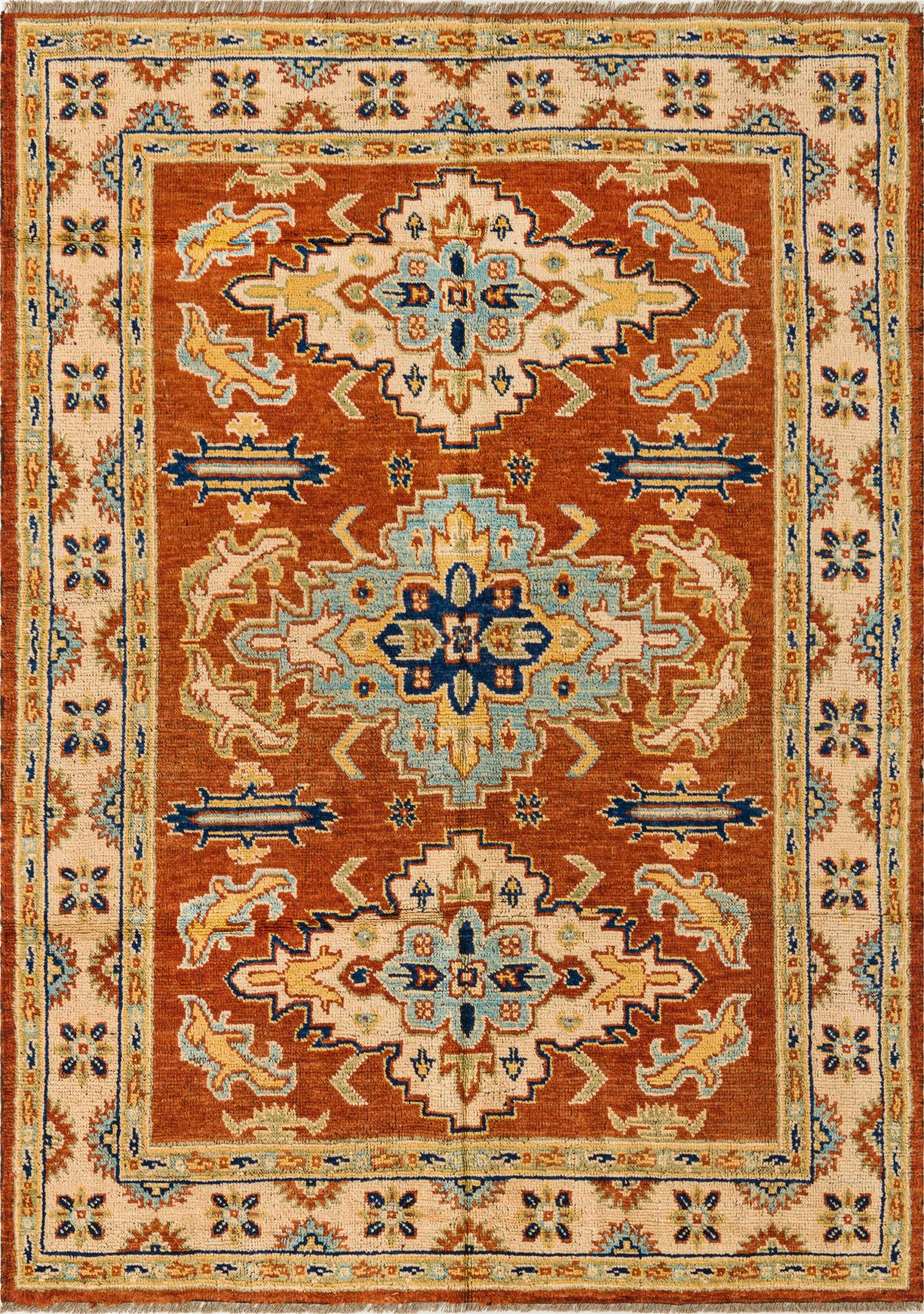 5' 8 x 7' 10 Hand Knotted Darya Wool Rug