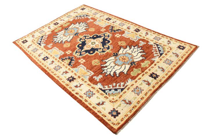 4' 1 x 6' 3 Hand Knotted Darya Wool Rug